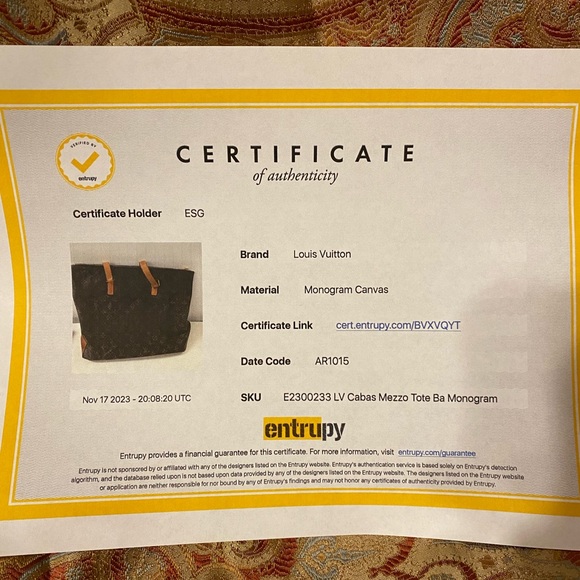 AUTHENTIC LOUIS VUITTON MONOGRAM MEZZO TOTE/Shoulder BAG W/COA - Picture 16 of 16